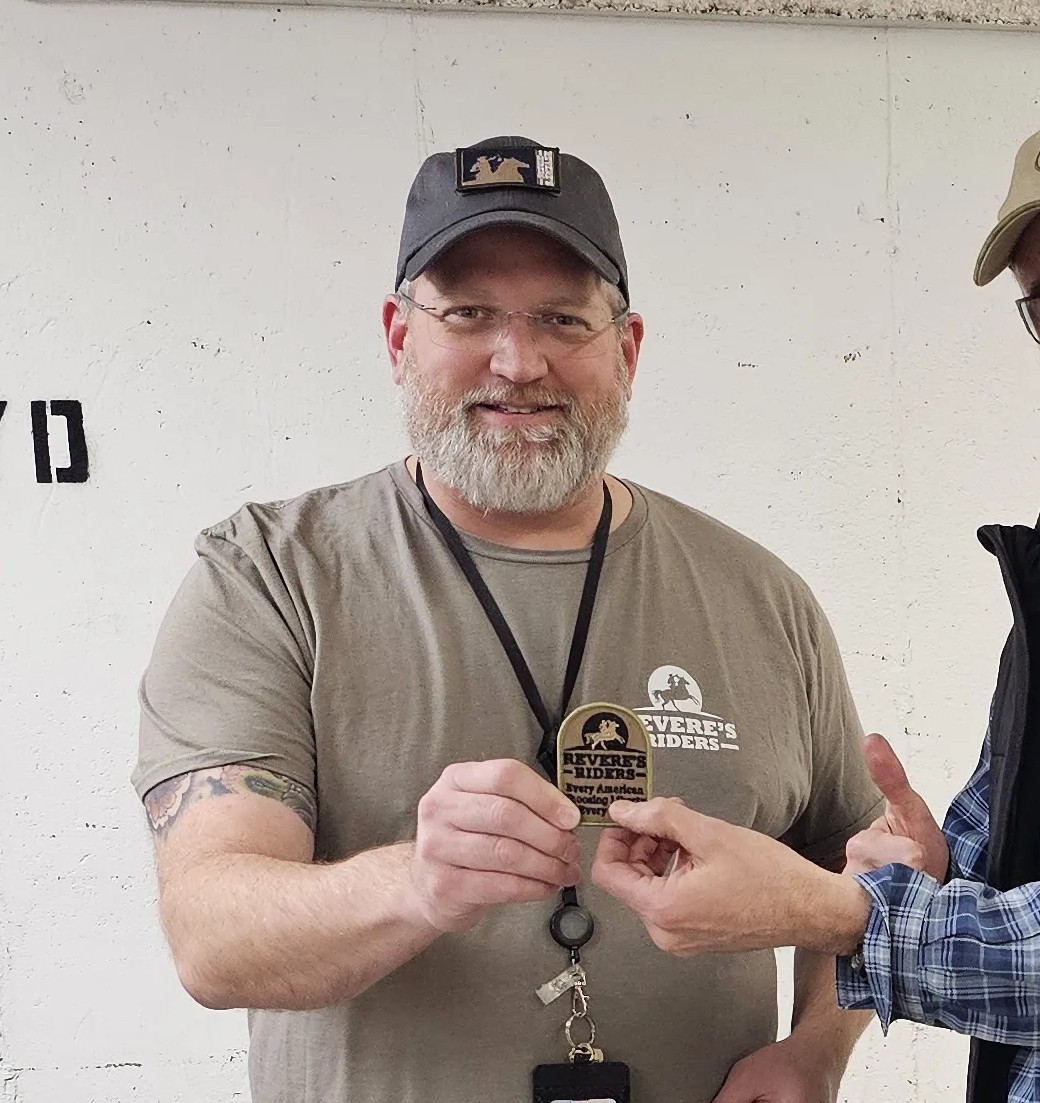 Steve, NRA-certified firearms instructor, at the range